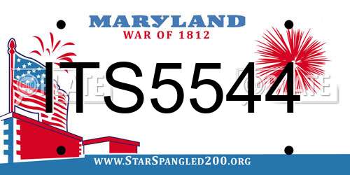 ITS5544 Maryland License Plate