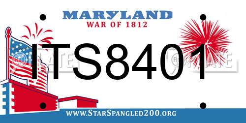 ITS8401 Maryland License Plate