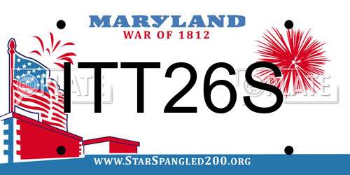 ITT26S Maryland License Plate