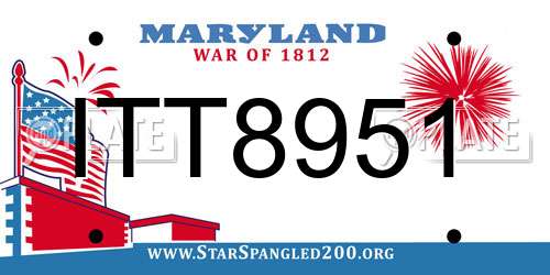 ITT8951 Maryland License Plate