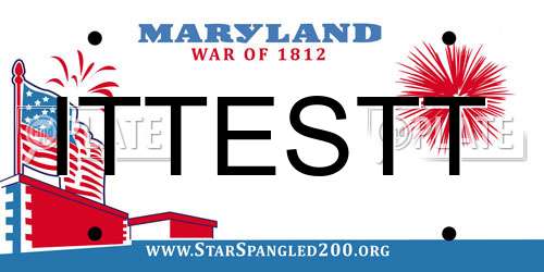 ITTESTT Maryland License Plate