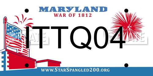 ITTQ04 Maryland License Plate
