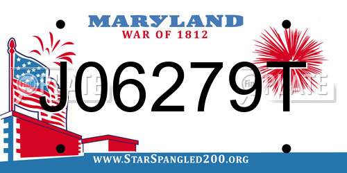 J06279T Maryland License Plate