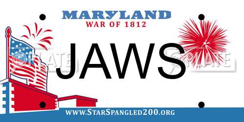 JAWS Maryland License Plate