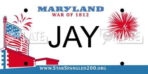 JAY Maryland License Plate