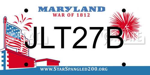 JLT27B Maryland License Plate