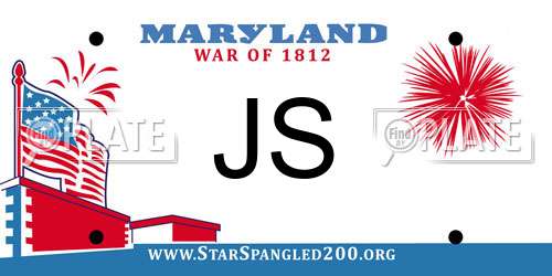 JS Maryland License Plate