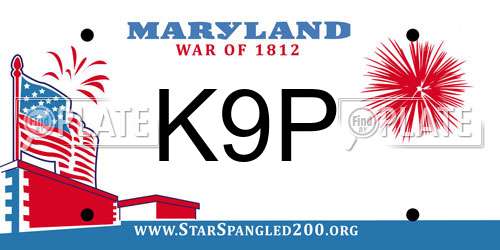 K9P Maryland License Plate