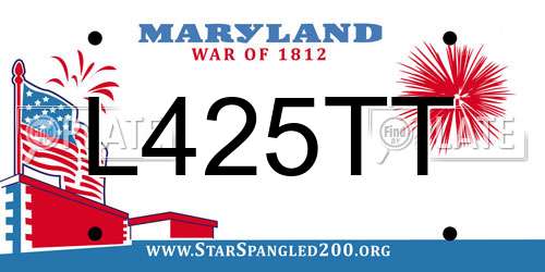 L425TT Maryland License Plate