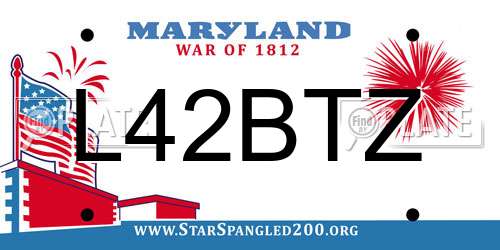 L42BTZ Maryland License Plate