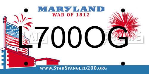 L700OG Maryland License Plate