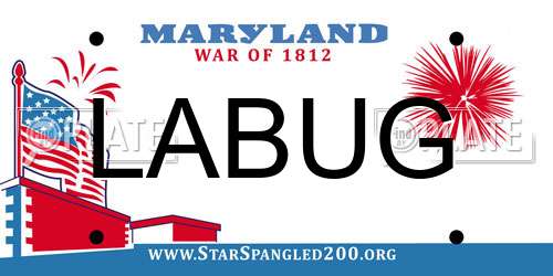 LABUG Maryland License Plate