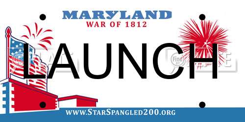 LAUNCH Maryland License Plate