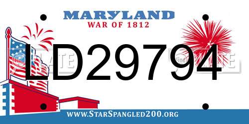 LD29794 Maryland License Plate
