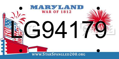 LG94179 Maryland License Plate