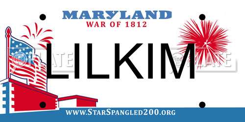 LILKIM Maryland License Plate