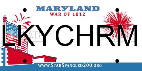 LKYCHRM Maryland License Plate