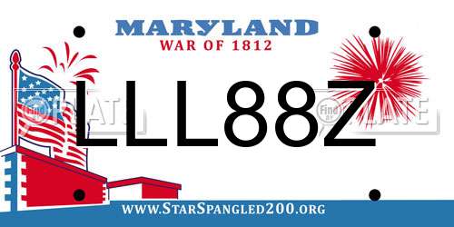 LLL88Z Maryland License Plate