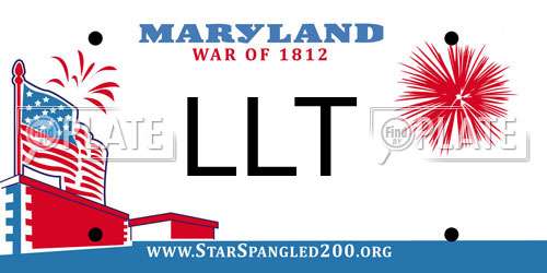 LLT Maryland License Plate