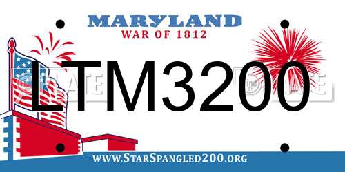 LTM3200 Maryland License Plate