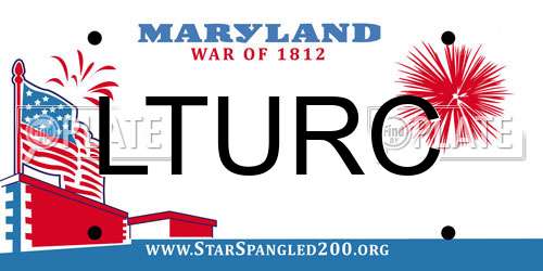 LTURC Maryland License Plate