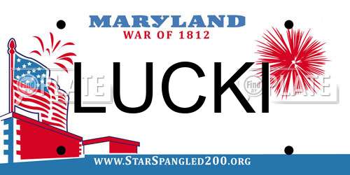 LUCKI Maryland License Plate