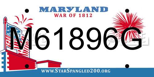 M61896G Maryland License Plate
