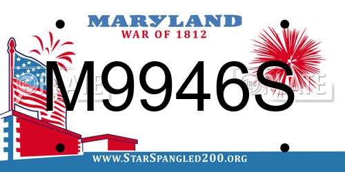 M9946S Maryland License Plate