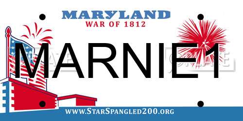 MARNIE1 Maryland License Plate