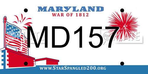 MD157 Maryland License Plate