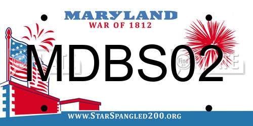 MDBS02 Maryland License Plate