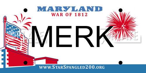 MERK Maryland License Plate