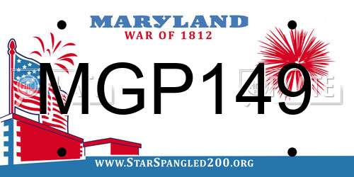 MGP149 Maryland License Plate