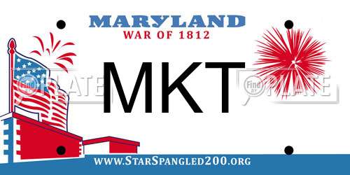 MKT Maryland License Plate