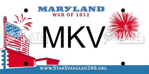 MKV Maryland License Plate