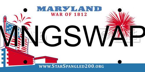 MNGSWAP Maryland License Plate