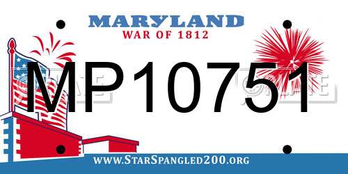 MP10751 Maryland License Plate