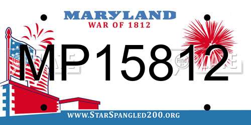 MP15812 Maryland License Plate