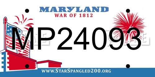 MP24093 Maryland License Plate