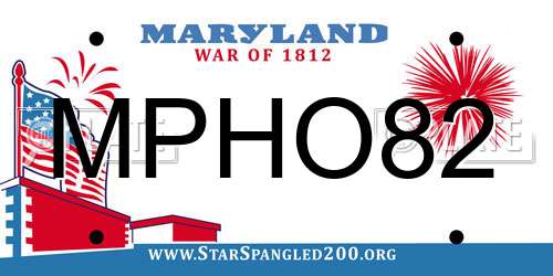 MPHO82 Maryland License Plate