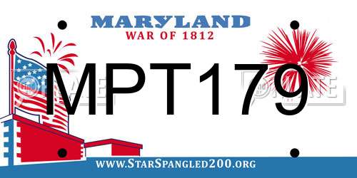 MPT179 Maryland License Plate