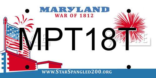 MPT18T Maryland License Plate