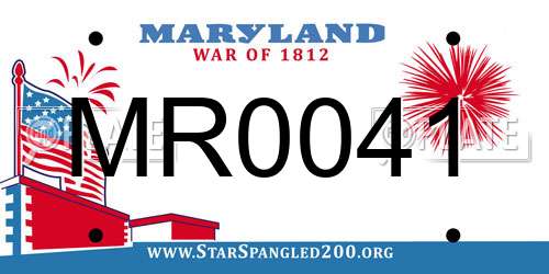 MR0041 Maryland License Plate