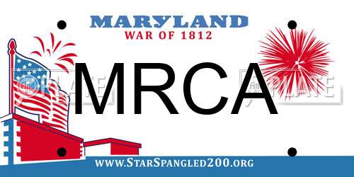 MRCA Maryland License Plate