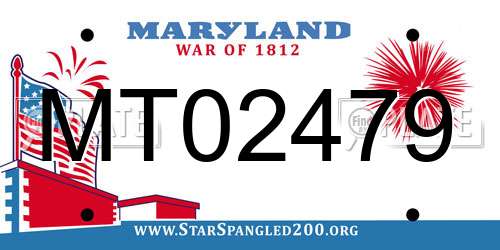 MT02479 Maryland License Plate