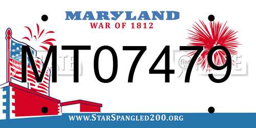 MT07479 Maryland License Plate