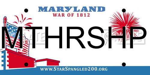 MTHRSHP Maryland License Plate