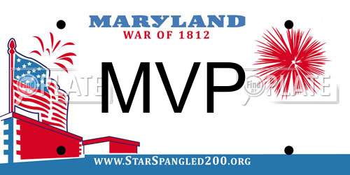 MVP Maryland License Plate