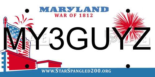 MY3GUYZ Maryland License Plate