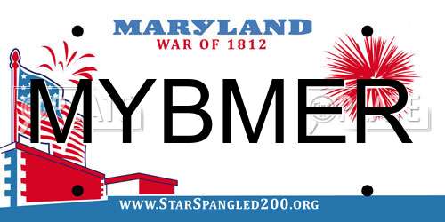 MYBMER Maryland License Plate